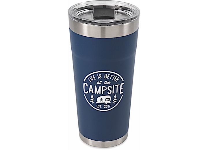 LIFE IS BETTER AT THE CAMPSITE - TUMBLER, PAINTED NAVY, 20OZ