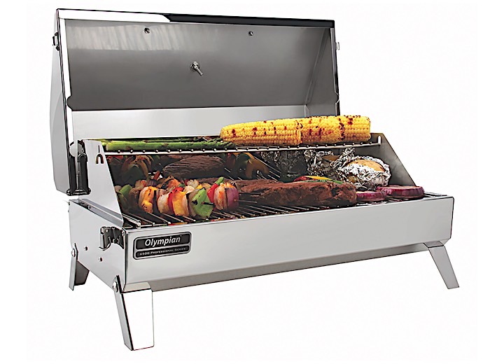 CAMCO OLYMPIAN 6500 PREMIUM STAINLESS STEEL PORTABLE LP GAS GRILL