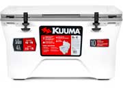 Camco Kuuma 50 Quart Cooler - White/Gray