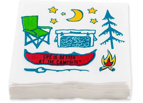 Camco Life is better at the campsite paper napkins, campsite design Main Image