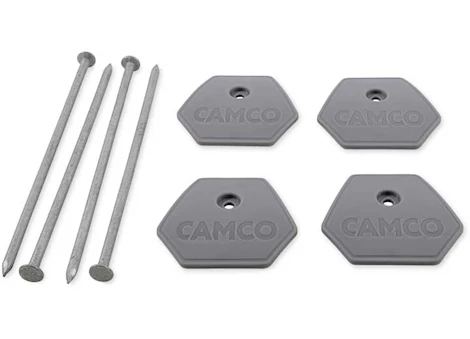 Camco Awning Mat Anchors - Set of 4, Gray