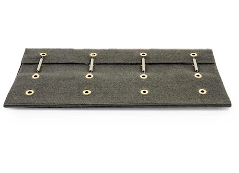 Camco Premium Wrap Around RV Step Single Rib Rug - 23" Wide Gray