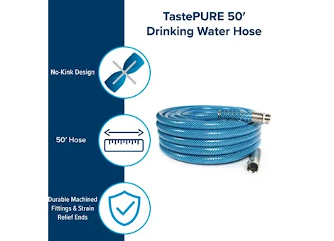 Camco TastePURE Premium Drinking Water Hose - 50 ft. 5/8" ID