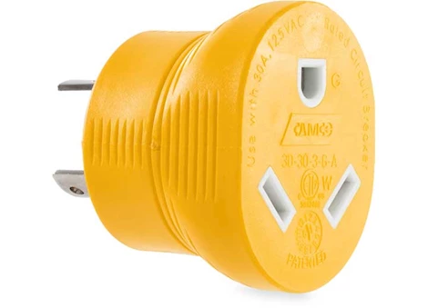 Camco Power Grip Generator Adapter - 30A, 125V/3750W, L5-30P to TT-30R