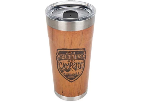 Camco LIBATC, WRAPPED TUMBLER, WOOD GRAIN, 20OZ
