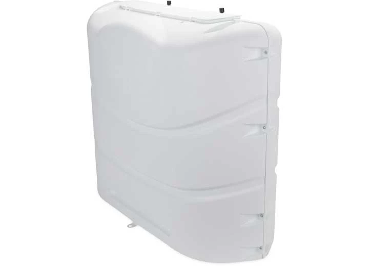 Camco RV Propane Tank Cover for two 20 lb. or 30 lb. Steel Tanks – Polar White Main Image