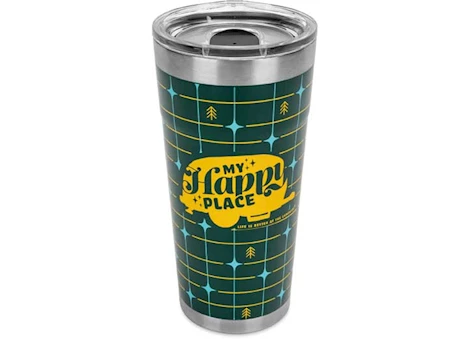 Camco LIBATC, WRAPPED TUMBLER, GREEN GRID, 20OZ