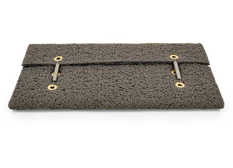 Camco Premium Wrap Around RV Step Scrub Rug - 18" Wide Gray|42964