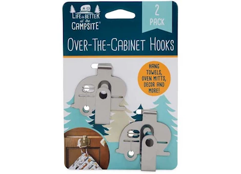 Camco LIBATC-CABINET TOWEL HANGER, 2/PK