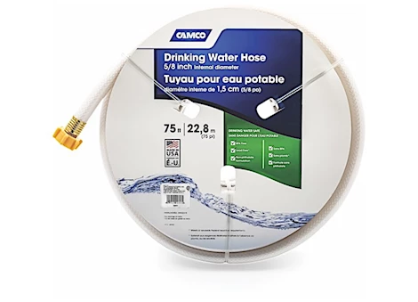 Camco TastePURE Drinking Water Hose - 75 ft. 5/8" ID