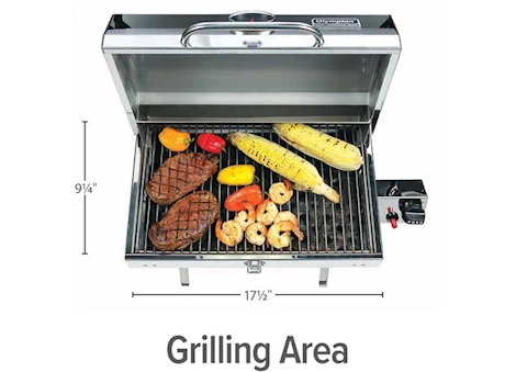 Camco Olympian 5500 Premium Stainless Steel Portable LP RV Gas Grill Main Image