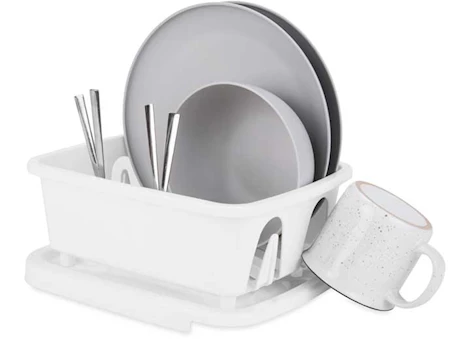 Camco Mini Dish Drainer & Tray - White Main Image
