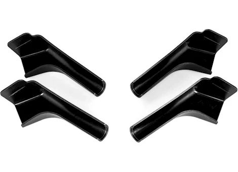 Camco Gutter spout, wide/long, black 4pk (2 left/2 right)bilingual