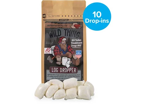 Camco WILD THING, LOG DROPPER DROP-INS, 10/BAG