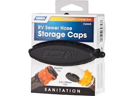 CAMCO SEWER HOSE STORAGE CAPS - SET OF TWO