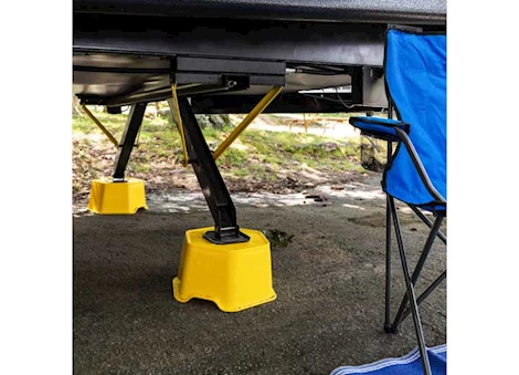 Camco Heavy Duty Stabilizer RV Jack Support – 7” Tall, Yellow Main Image