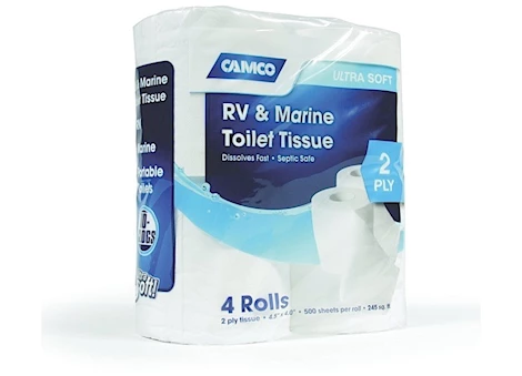 Camco RV Bathroom Toilet Tissue - 2 Ply, 4 Rolls Main Image