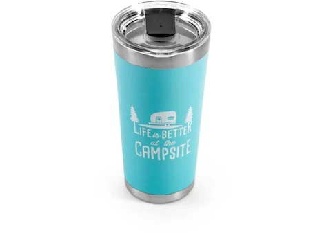 Camco Life Is Better At The Campsite Painted Tumbler - 20 oz. Blue
