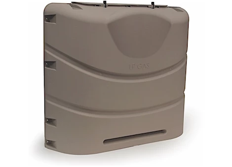 Camco RV Propane Tank Cover for two 20 lb. or 30 lb. Steel Tanks – Bronze