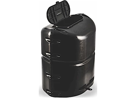 CAMCO RV PROPANE TANK COVER FOR ONE 20 LB. STEEL TANK – BLACK