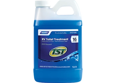 CAMCO TST BLUE ENZYME HOLDING TANK TREATMENT - CLEAN SCENT, 64 OZ.