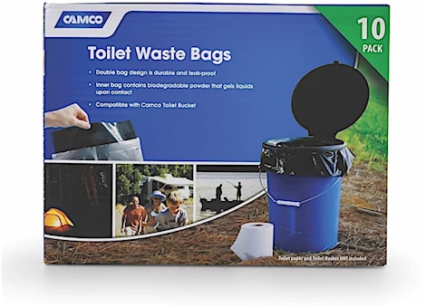 CAMCO TOILET WASTE BAGS FOR TOILET BUCKET
