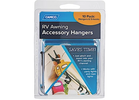 Camco RV AWNING ACCESSORY HANGERS, 10 PACK