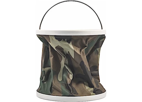 CAMCO RV COLLAPSIBLE 3 GALLON BUCKET - CAMOUFLAGE