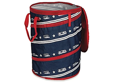 LIFE IS BETTER AT THE CAMPSITE PATRIOTIC POP-UP UTILITY CONTAINER 18IN X 24IN