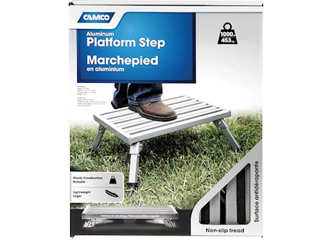 Camco Aluminum Step Platform - Fixed Leg Height