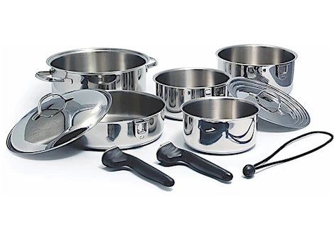 Camco SS COOKWARE, 10 PC NESTING SET (CAMCO)