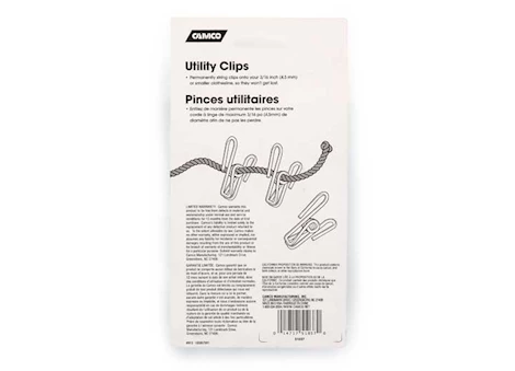 CAMCO UTILITY CLIPS-8 PACK, BILINGUAL