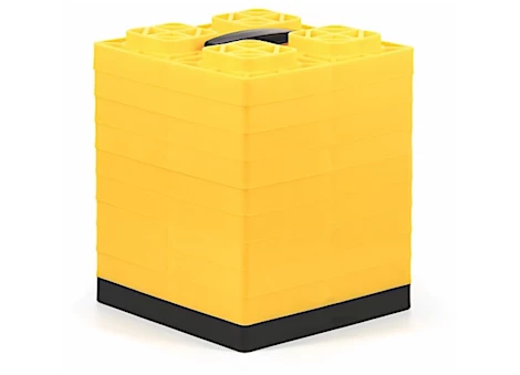 Camco FasTen Leveling Blocks (10-Pack) with T-Handle – 2x2, Yellow Main Image