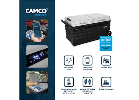 CAMCO PORTABLE REFRIGERATOR - CAM-750, 75 LITER, 12V/110V