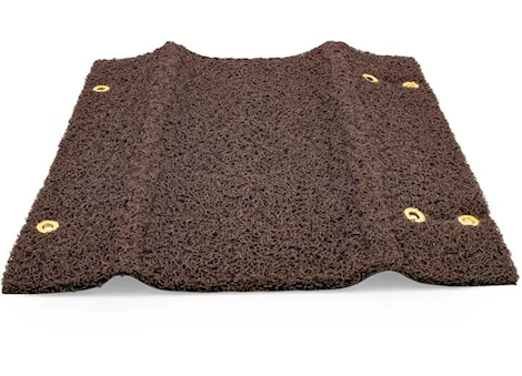 Camco Premium Wrap Around RV Step Scrub Rug - 18" Wide Brown | 42963