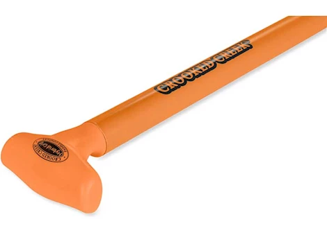 Camco Crooked Creek Aluminum/Synthetic Paddle with Hybrid Grip - 4 ft., Orange Main Image