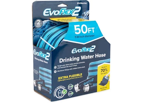 Camco EVOFLEX2 - 50FT DRINKING WATER HOSE, FABRIC REINFORCED (E)