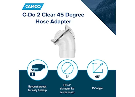 Camco C-Do2 45° Hose Adapter