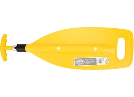 Camco Crooked Creek Telescopic Paddle - Yellow, Extends from 24 in. to 36 in