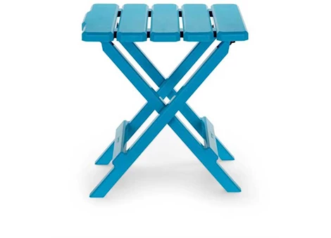 Camco Adirondack Folding Side Table - Aqua, 14"W x 12"D x 15"H Main Image