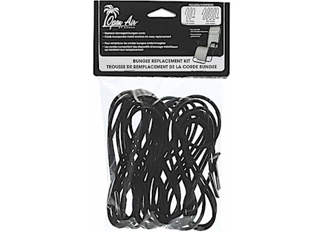 Camco Zero Gravity Chair Stretch Cord Repair Kit - Contains Four Cords