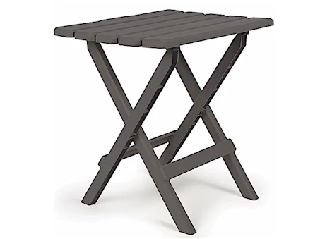 Camco Adirondack Folding Side Table - Charcoal, 14"W x 12"D x 15"H Main Image