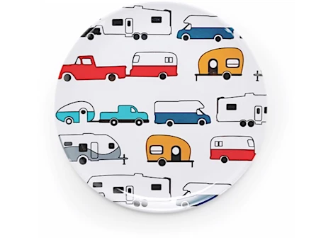 Camco Life Is Better At The Campsite Salad Plate - RV Pattern Main Image