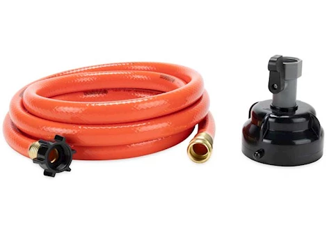 Camco RHINOFLEX 10FT, CLEAN OUT HOSE SYSTEM, WITH RINSE CAP