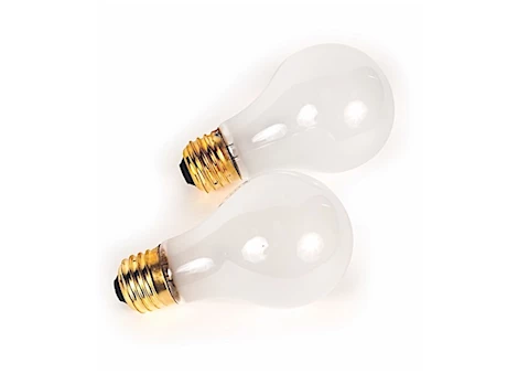Camco BULB A-19 50W/12V HOUSE TYPE 2 PACK