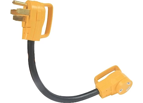 Camco Power Grip Dogbone Electrical Adapter - 50 Amp Male to 30 Amp Female