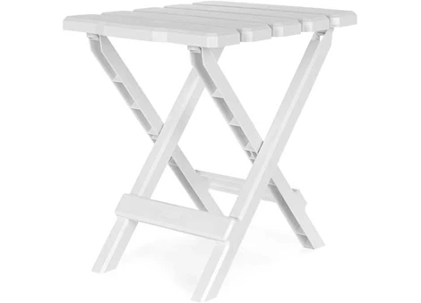 Camco Adirondack Folding Side Table - White, 14"W x 12"D x 15"H | 51685