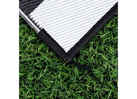 Camco Open Air Reversible Outdoor Mat - 6' x 9' Black/White Checkered Main Image