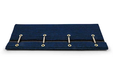 Camco Premium Wrap Around RV Step Double Rib Rug - 23" Wide Blue