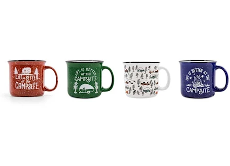 Camco LIBATC, MUG, 4-PACK, 14OZ